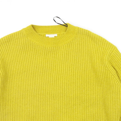 Womens UK Size XS H&M Yellow Pullover Jumper