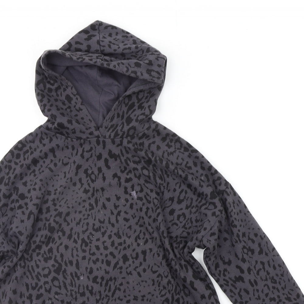 George Girls Green Animal Print  Pullover Jumper Size 6-7 Years