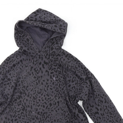 George Girls Green Animal Print  Pullover Jumper Size 6-7 Years