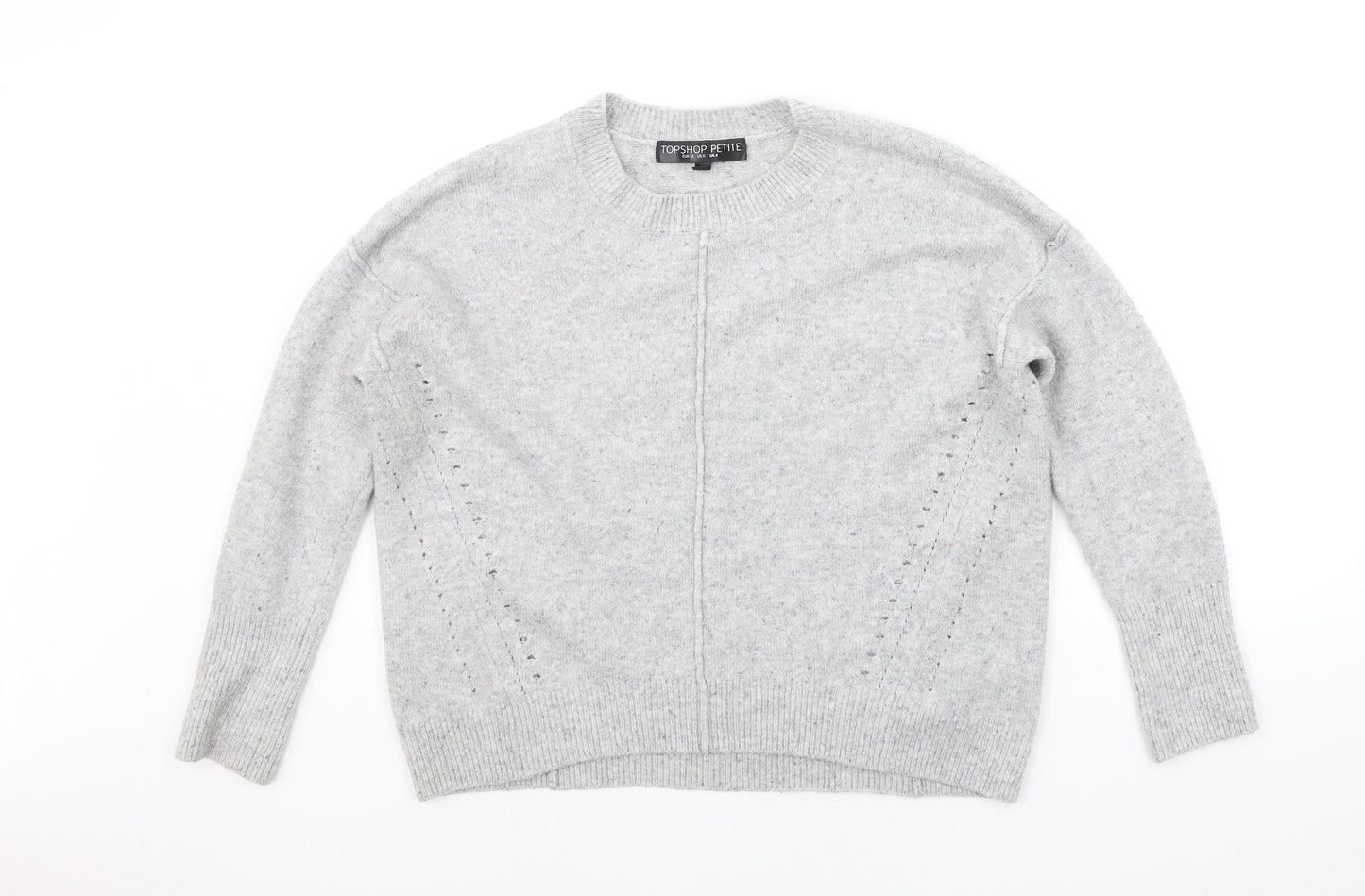 Topshop Womens Grey   Pullover Jumper Size 4
