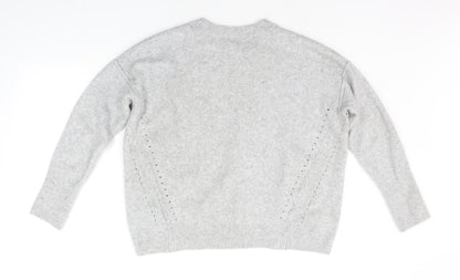 Topshop Womens Grey   Pullover Jumper Size 4
