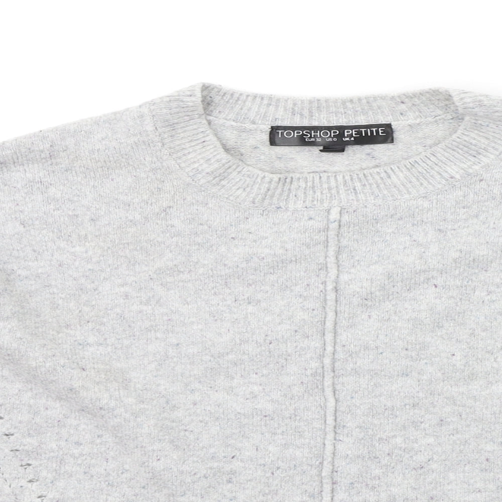 Topshop Womens Grey   Pullover Jumper Size 4