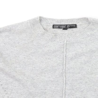 Topshop Womens Grey   Pullover Jumper Size 4