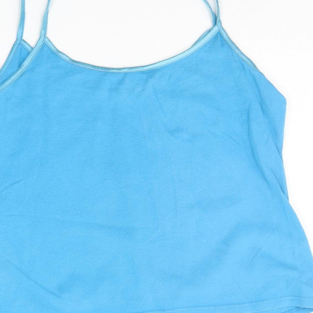 Womens UK Size 14 Dorothy Perkins Black Basic Tank