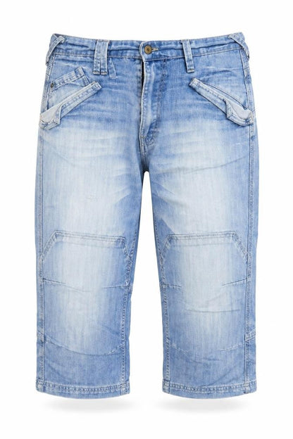 Womens UK Size 36 in Denim & Co. Regular Fit Cropped Blue Trousers