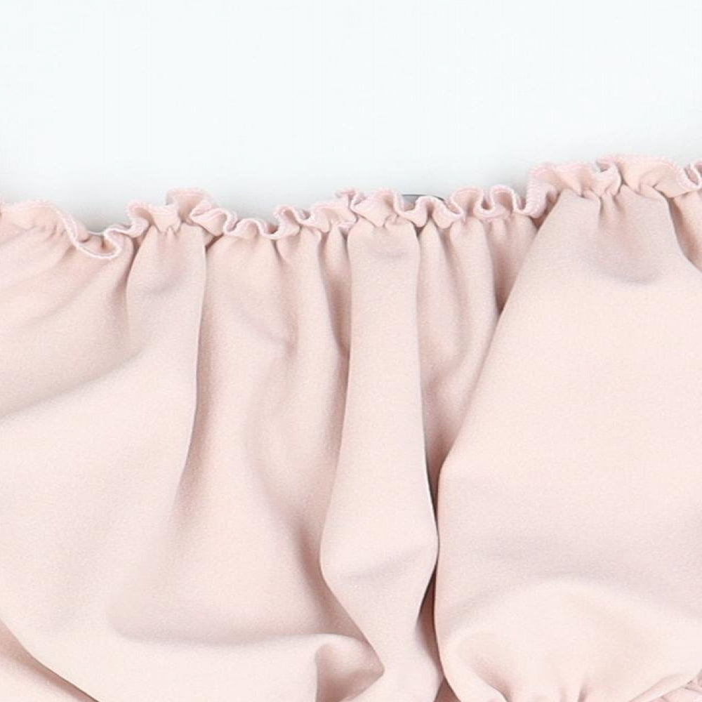Womens UK Size 8 New Look Pink Basic Blouse