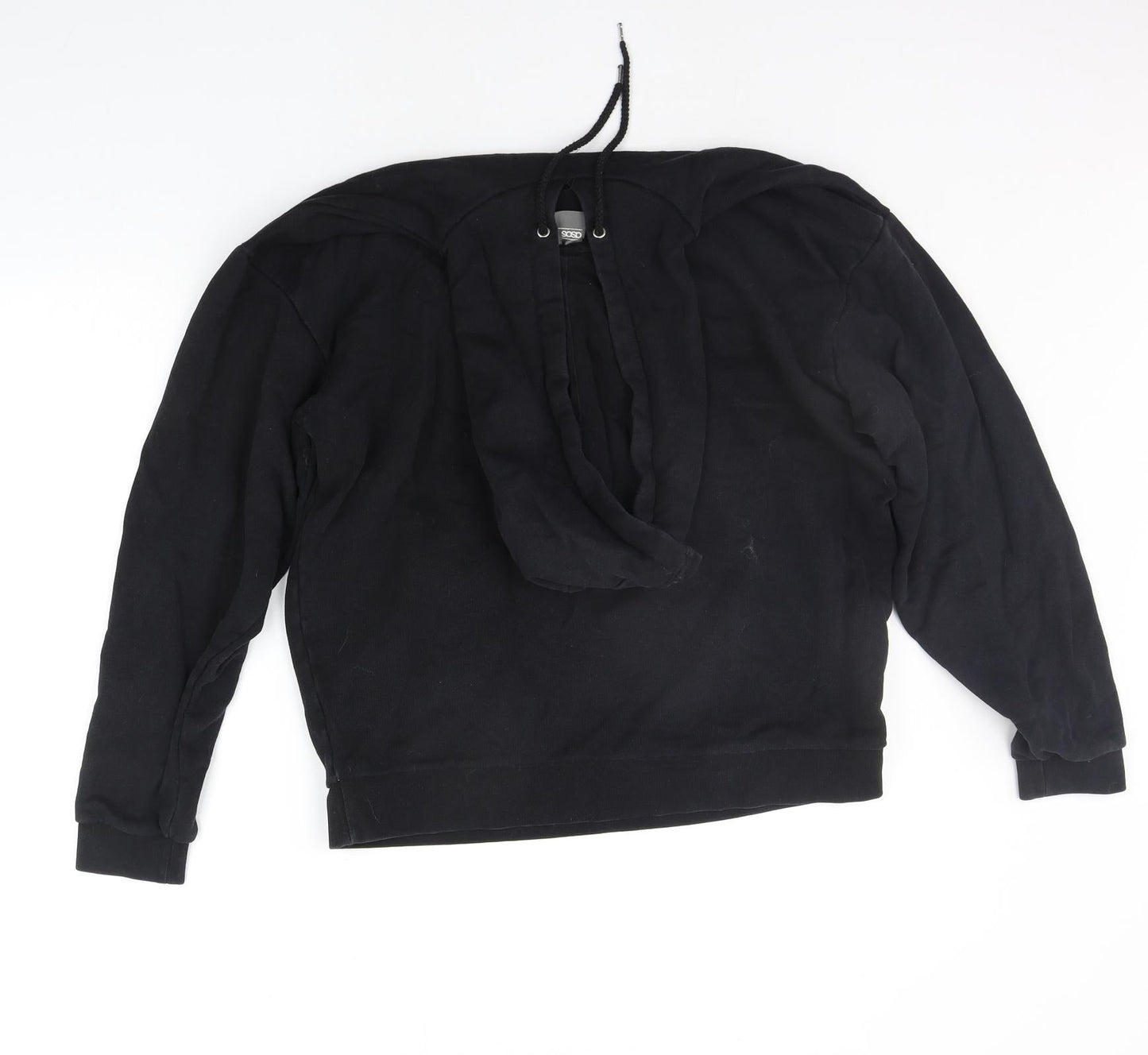 Mens UK Size XS ASOS Black Pullover Hoodie