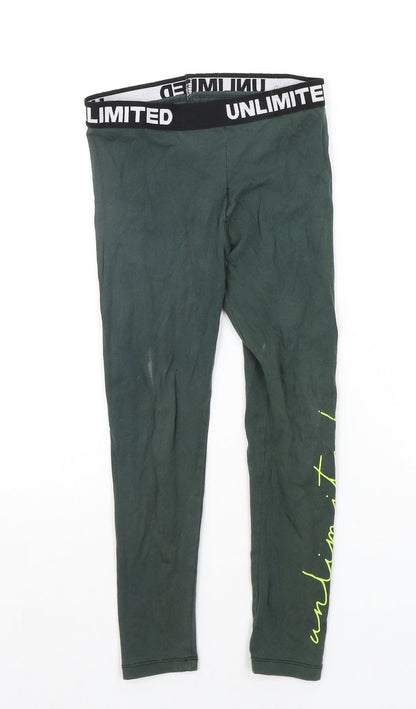 George Girls Gold   Jegging Trousers Size 7-8 Years