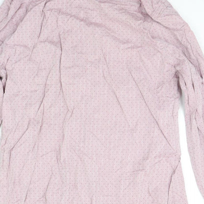 F&F Mens Pink Polka Dot   Button-Up Size M