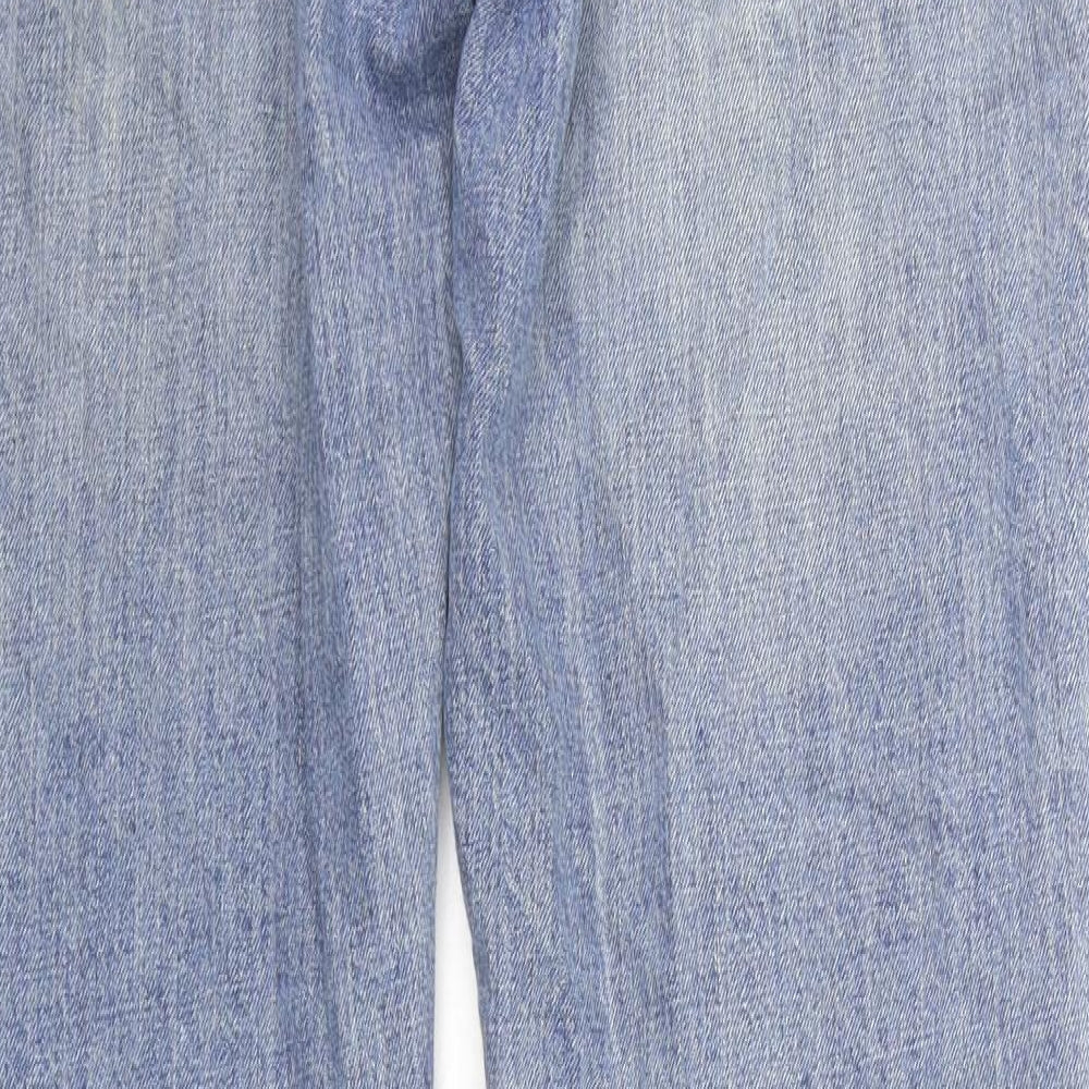Womens UK Size 36 in Easy Regular Fit Straight Blue Jeans