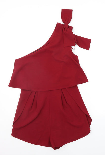 GIRL IN MIND Womens Red   Jumpsuit One-Piece Size 8