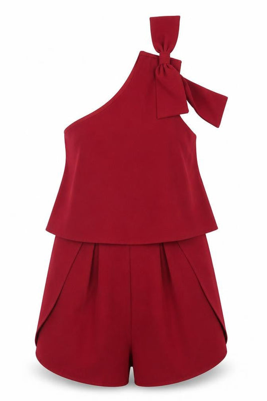 Womens UK Size 8 GIRL IN MIND One-Piece Red Jumpsuit