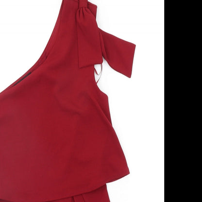 GIRL IN MIND Womens Red   Jumpsuit One-Piece Size 8