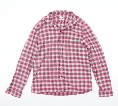 John Lewis Mens Purple Check   Button-Up Size M