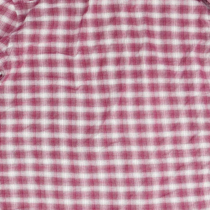John Lewis Mens Purple Check   Button-Up Size M