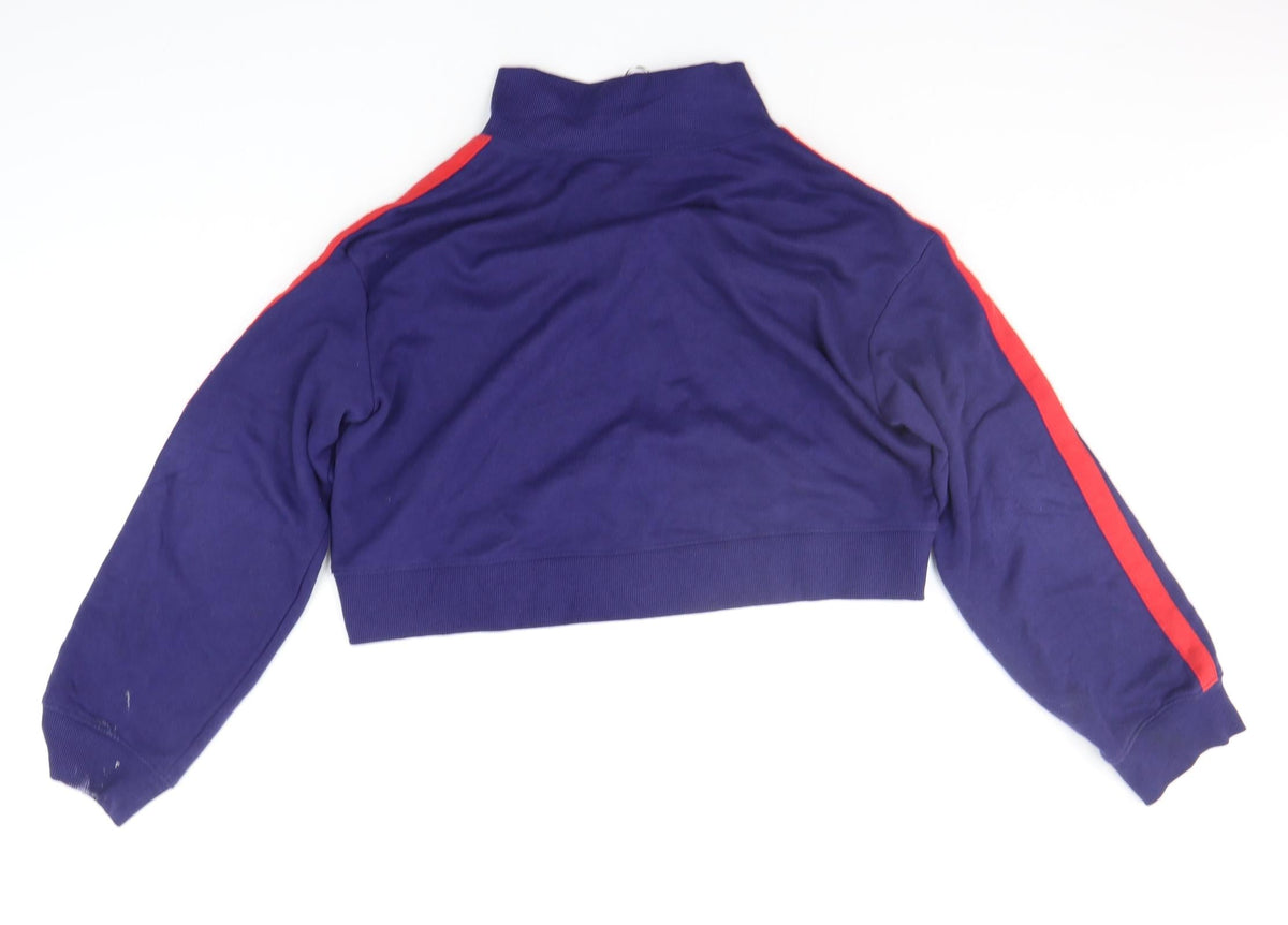 Womens UK Size S Divided Blue Pullover Jumper
