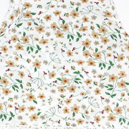 Womens UK Size M SHIEN White Basic Tank