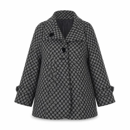 Womens UK Size M Apricot Grey Overcoat