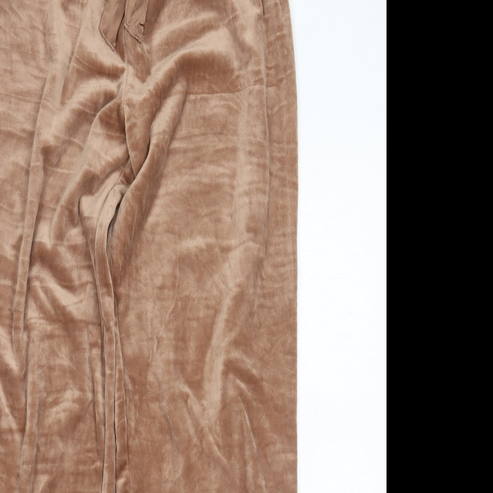 Womens UK Size S Primark Regular Fit Sweatpants Brown Trousers