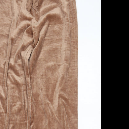 Womens UK Size S Primark Regular Fit Sweatpants Brown Trousers