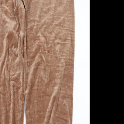 Womens UK Size S Primark Regular Fit Sweatpants Brown Trousers