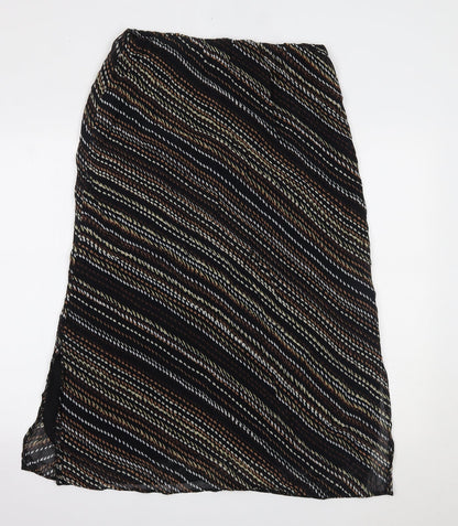 Berkertex Womens Brown Polka Dot  A-Line Skirt Size 14