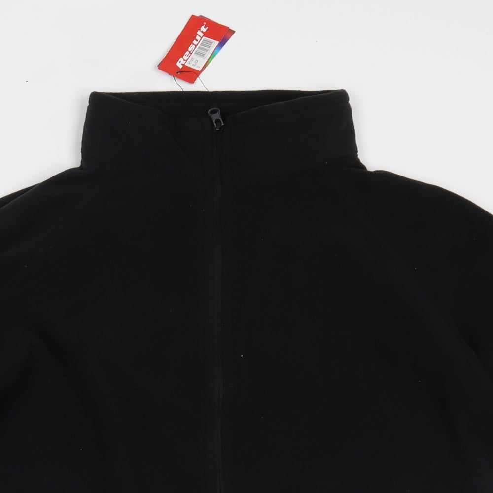 Mens UK Size S Result Black Jacket