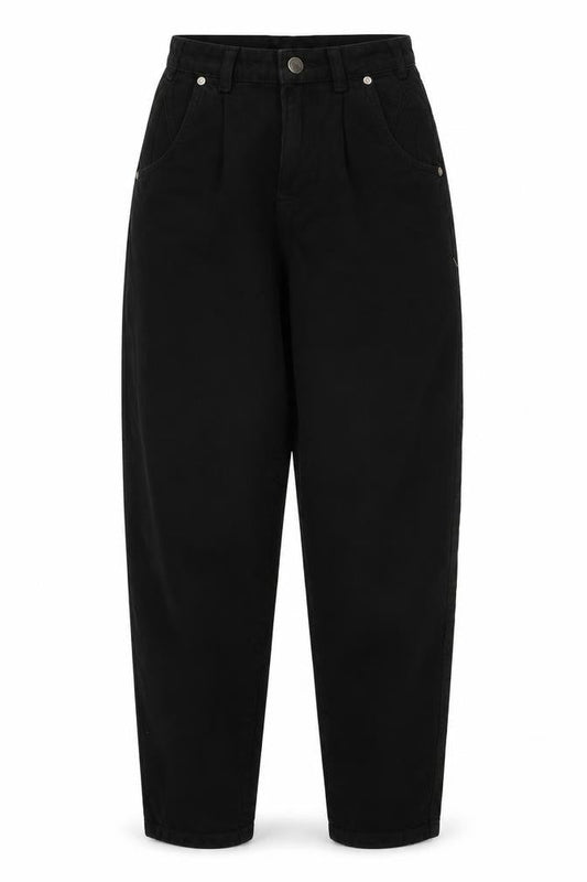 Womens UK Size 6 Bershka Regular Fit Mom Black Jeans