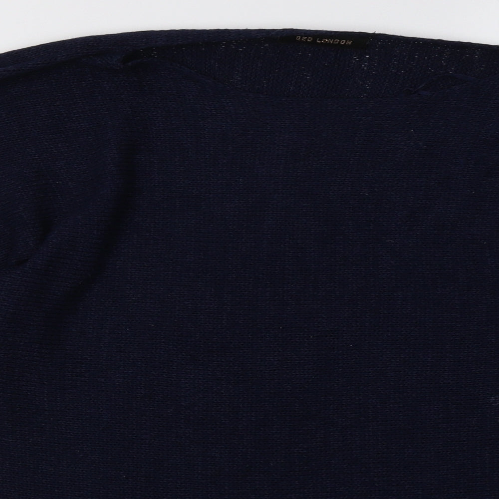 QED London Womens Blue   Pullover Sweatshirt Size L