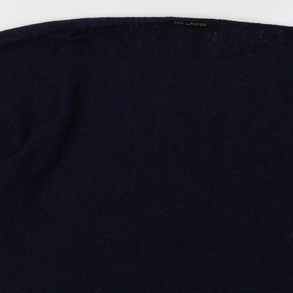 QED London Womens Blue   Pullover Sweatshirt Size L