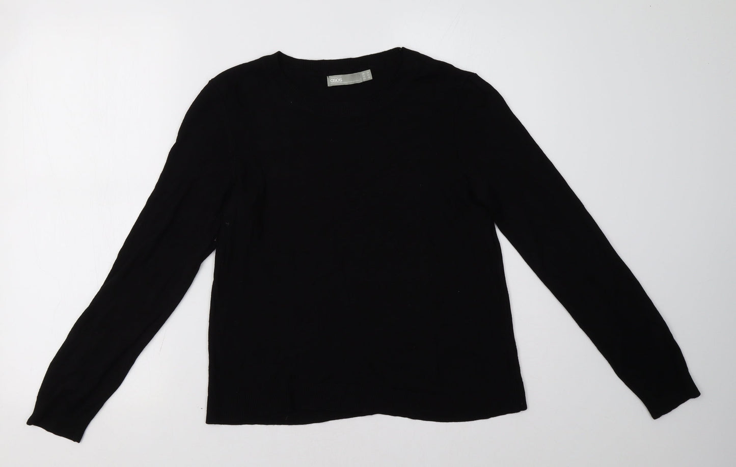 Womens UK Size 14 ASOS Black Pullover Sweatshirt