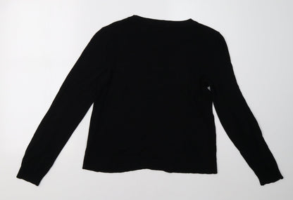 Womens UK Size 14 ASOS Black Pullover Sweatshirt