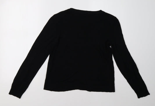 Womens UK Size 14 ASOS Black Pullover Sweatshirt