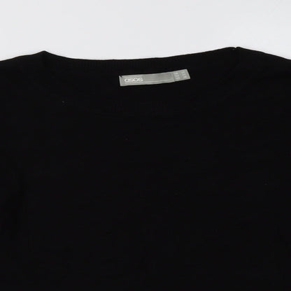 Womens UK Size 14 ASOS Black Pullover Sweatshirt