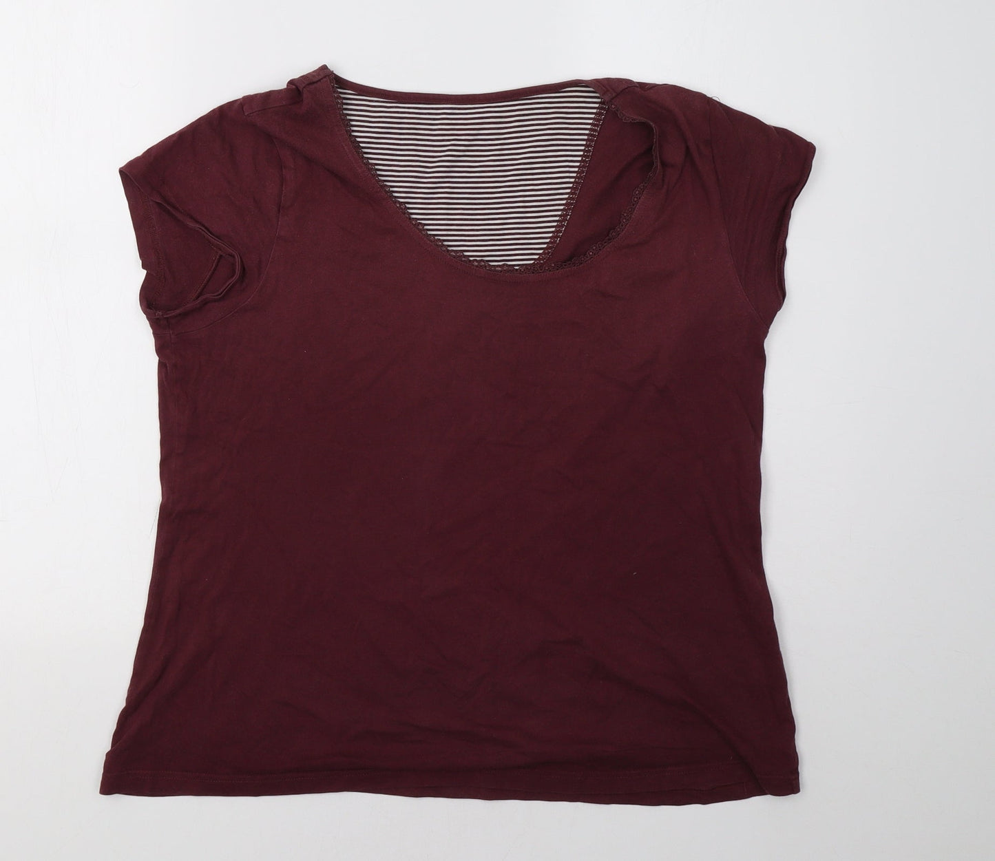 Marks and Spencer Womens Red    Pyjama Top Size 14