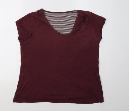 Marks and Spencer Womens Red    Pyjama Top Size 14