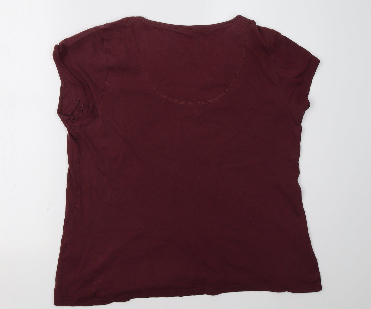 Marks and Spencer Womens Red    Pyjama Top Size 14