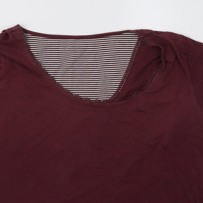 Marks and Spencer Womens Red    Pyjama Top Size 14