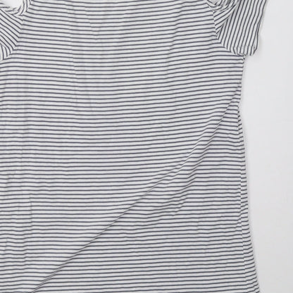 Womens UK Size 8 Sainsburys Blue Basic T-Shirt