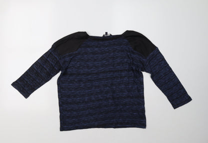 Womens UK Size 10 Marks and Spencer Blue Pullover Sweatshirt
