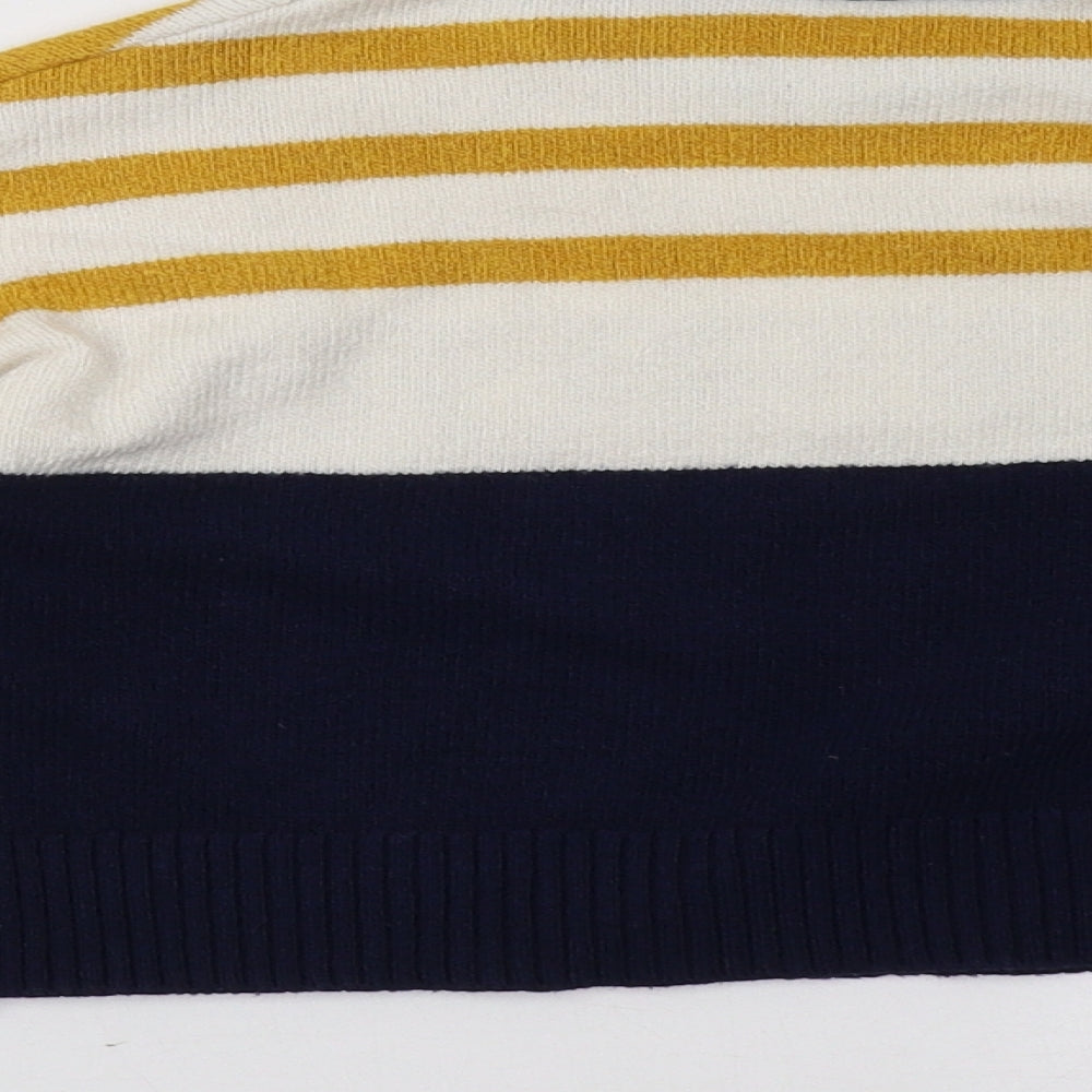 Matalan Girls Blue Striped  Pullover Sweatshirt Size 11 Years
