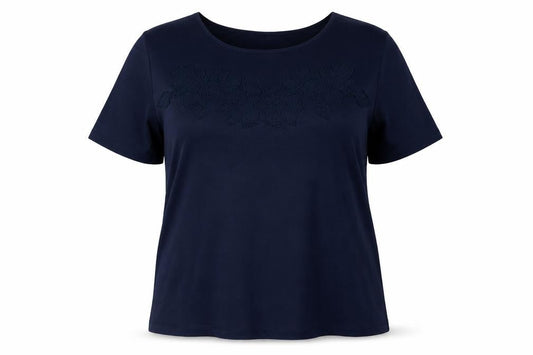 Nightingales Womens Blue   Basic T-Shirt Size 16