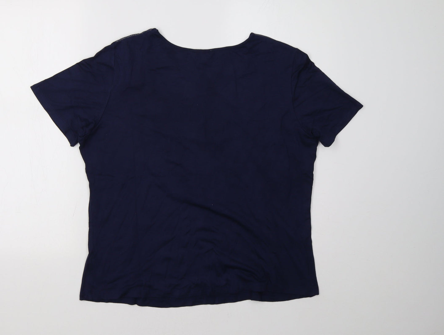 Nightingales Womens Blue   Basic T-Shirt Size 16