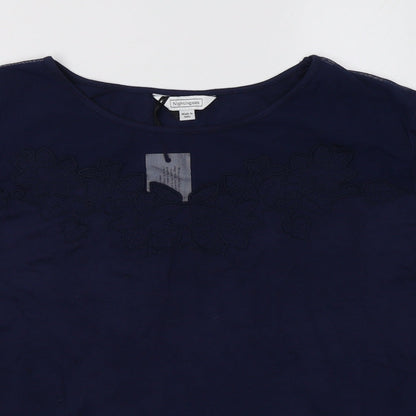 Nightingales Womens Blue   Basic T-Shirt Size 16