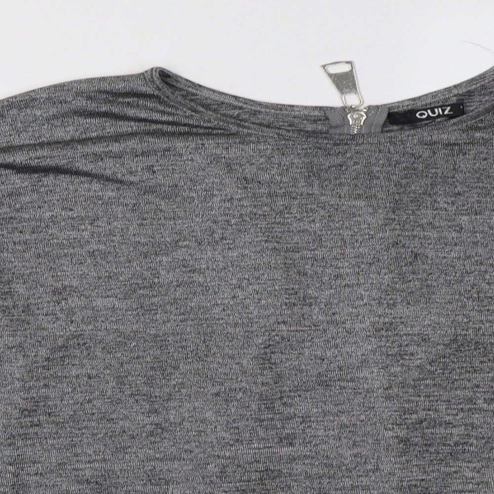 quix Womens Grey   Pullover Sweatshirt Size M