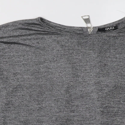 quix Womens Grey   Pullover Sweatshirt Size M