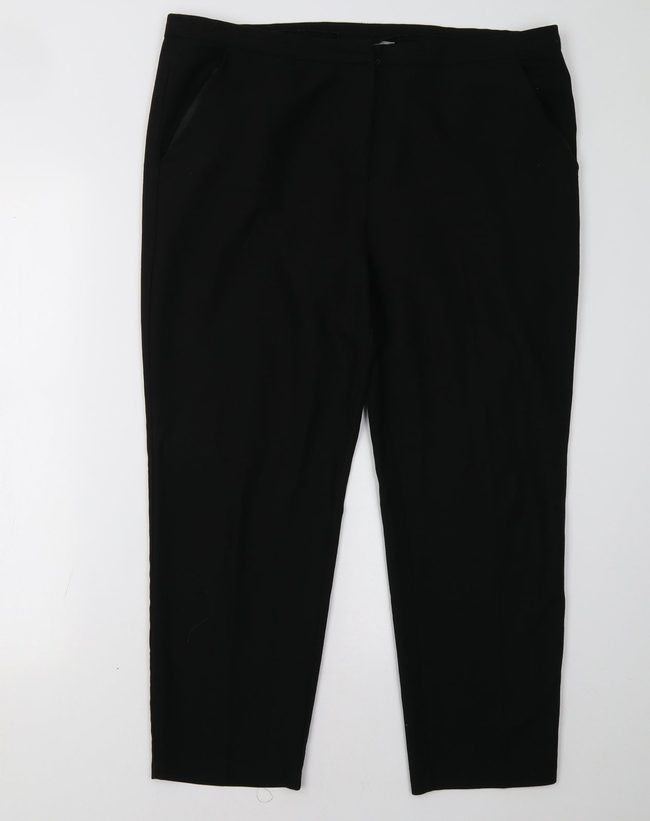 Womens UK Size 14 ASOS Regular Fit  Black Trousers