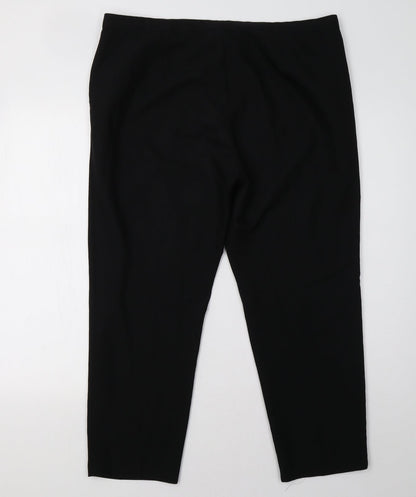 Womens UK Size 14 ASOS Regular Fit  Black Trousers