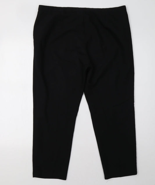 Womens UK Size 14 ASOS Regular Fit  Black Trousers