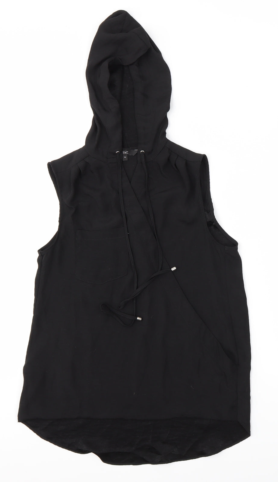 Womens UK Size 10 NEXT Black Basic Blouse